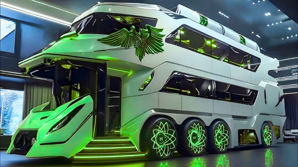 Kia Luxury RV Motorhome Unveiled Smart Technology Eco Friendly Power and Stylish Interiors